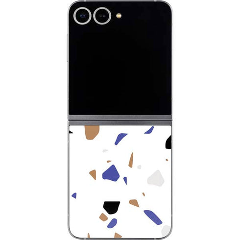 White Terrazzo Galaxy Z Flip6 Skin